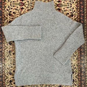 Vince Cashmere Side Slit Turtleneck